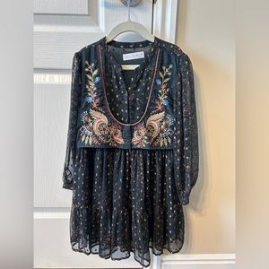 Zara Girls embroidered dress